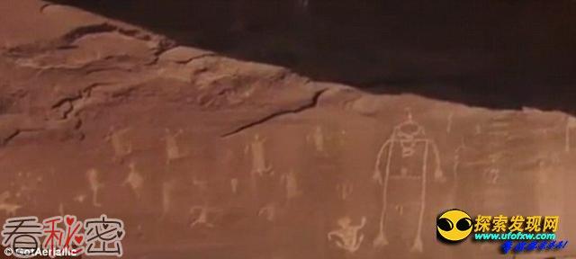 无人机在犹他州沙漠勘测到20处神秘古代岩画