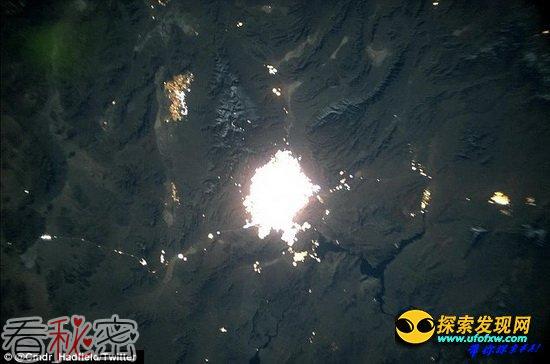 拉斯维加斯白天与黑夜高清太空照片