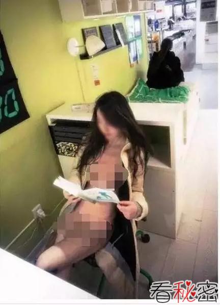 网曝宜家大尺度不雅裸照第二波 长发美女商场三点全露(组图)