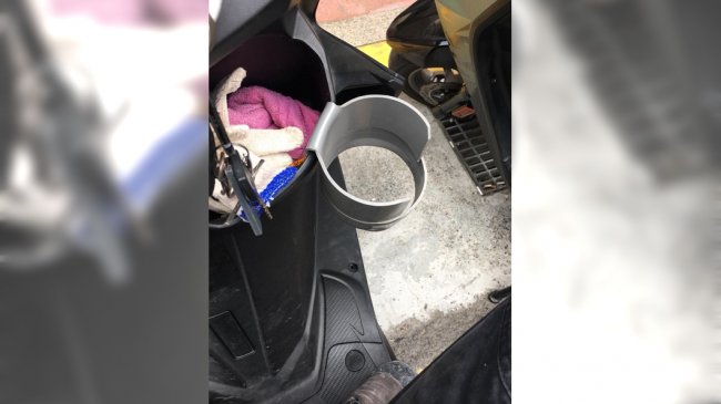 这个可以！工地剩料自制机车杯架 网友跪求开团购