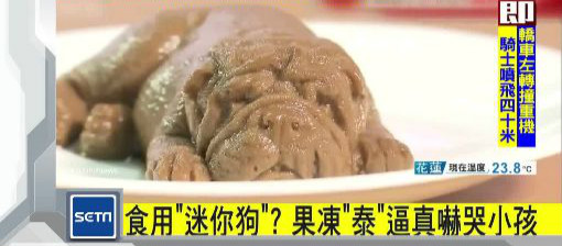 泰国超逼真「沙皮狗果冻」 小孩吓到不敢吃还狂哭