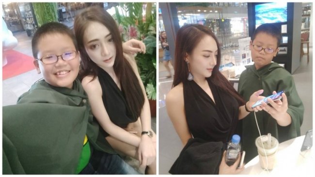 闪瞎单身狗！ 小学生约女模看电影还送iPhone X