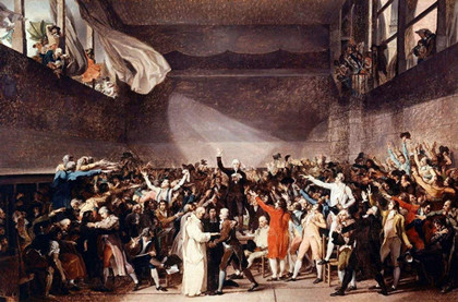 1789年6月20日：“网球厅宣誓”：法国资产阶级革命史上的一件大事